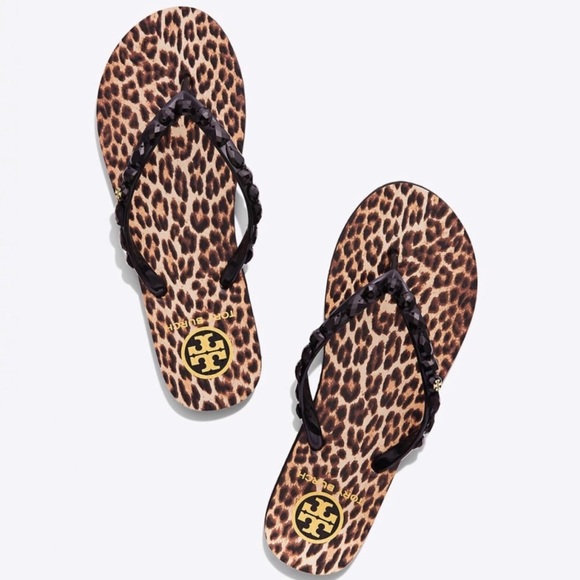 jeweled wedge flip flops